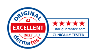 Sello Oficial Dermatest 5 Estrellas